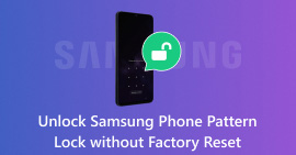 Desbloquear o bloqueio de padrão do telefone Samsung sem redefinição de fábrica