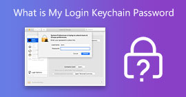 Qual é a minha senha do chaveiro de login
