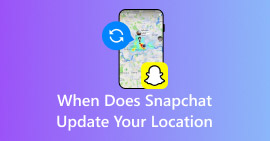 Quando o Snapchat atualiza sua localização