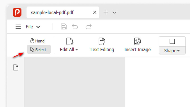 Ferramenta de seleção UltPDF
