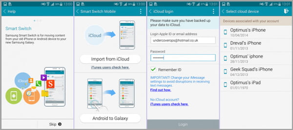 Samsung Smart Switch - Transfira dados do iPhone para o Galaxy