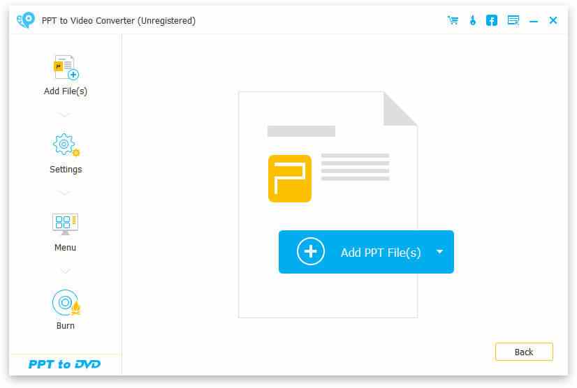 PPT para interface de DVD
