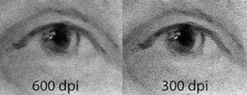 Imagem de 300 DPI VS 600 DPI