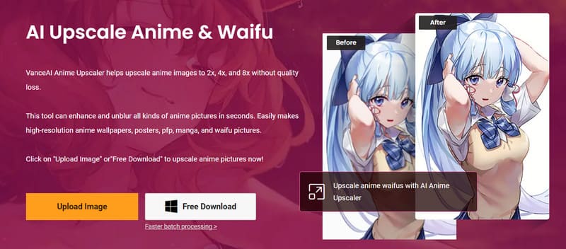 VanceAI Anime