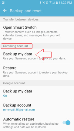 Fazer back-up dos meus dados