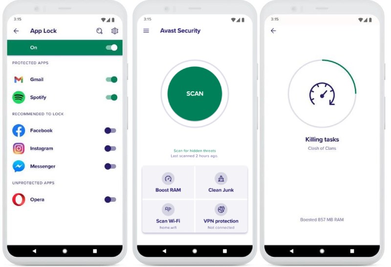 Aplicativo anti-rastreamento Avast Mobile