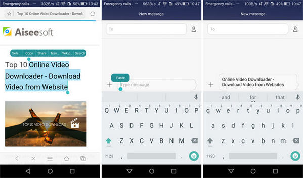 Como copiar e colar no Android