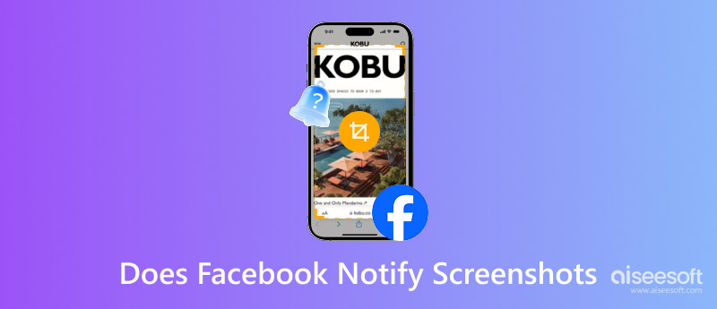 O Facebook notifica capturas de tela