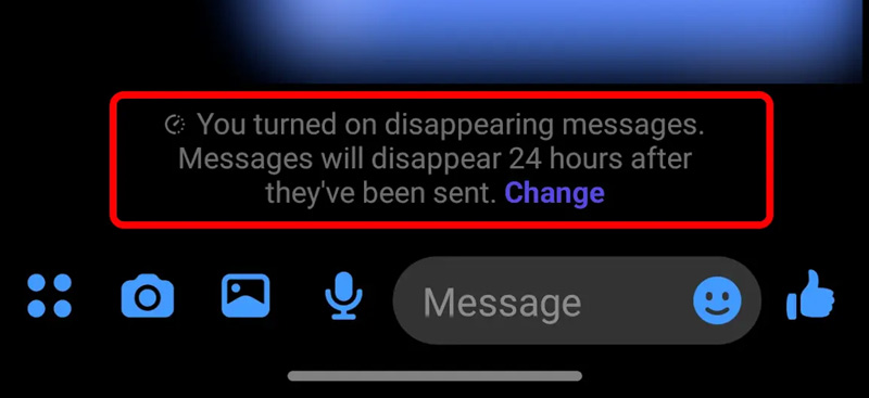 Turn On Disappearing Messages Facebook