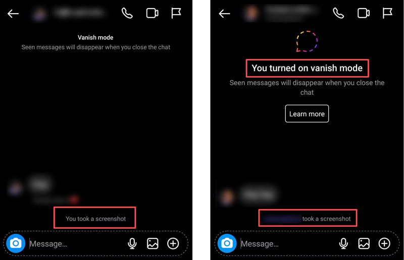 Instagram Vanish Mode Took A Screenshot