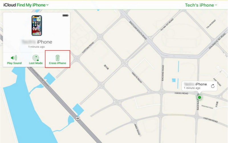 iCloud Find My Iphone Apagar Iphone