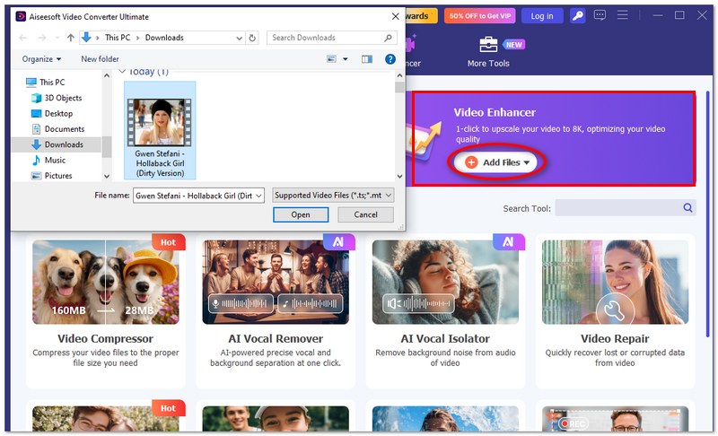 Adicionar o arquivo de vídeo