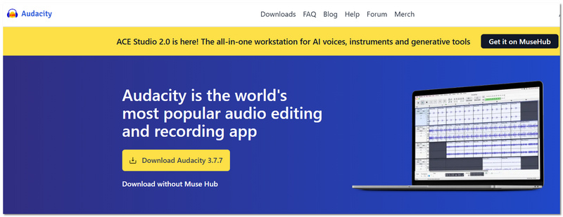 Gravação de áudio gratuita com Audacity
