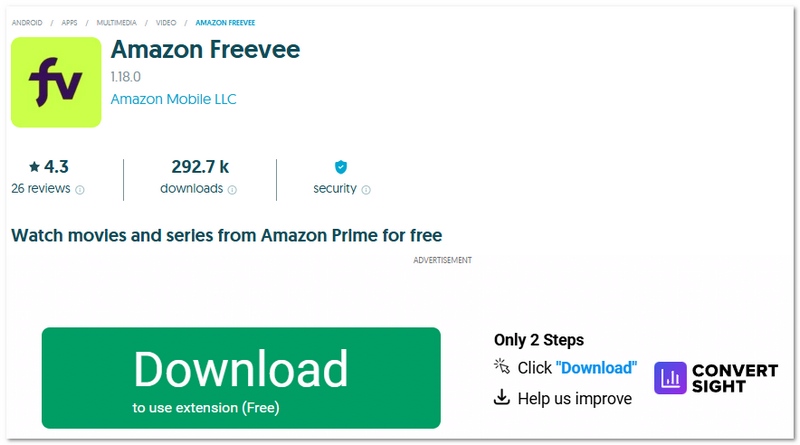 Amazon Freevee Free Movie App
