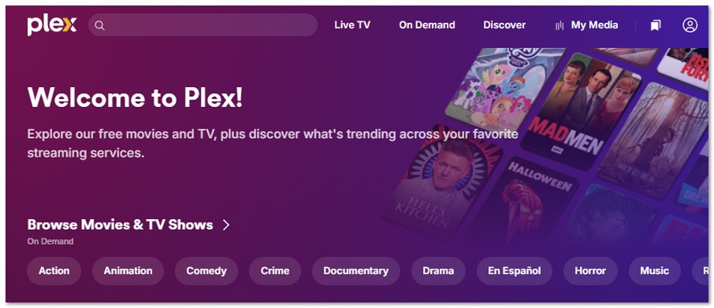 Plex Free Movie App