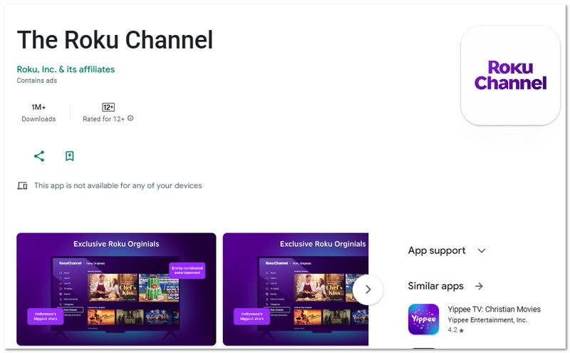 Roku Channel Free Movie App