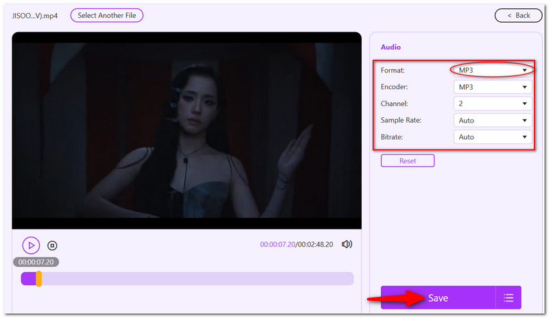 Definir formato MP3