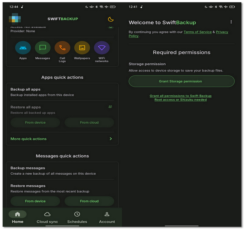 Backup no Swift