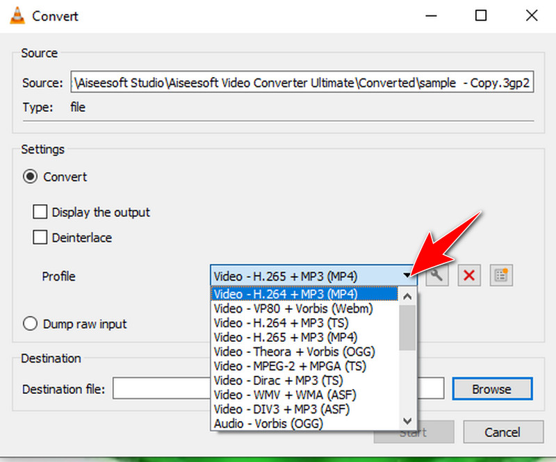 Comece a converter MP4
