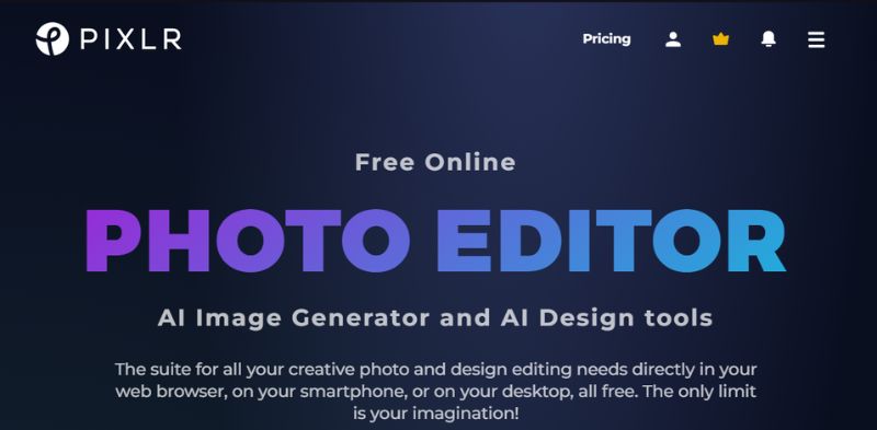 Redimensionador de imagens Pixlr
