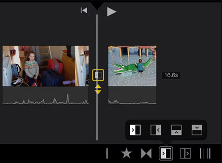 Adicionar Transição no iMovie