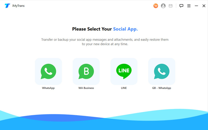 Interface iMyfone iMytrans