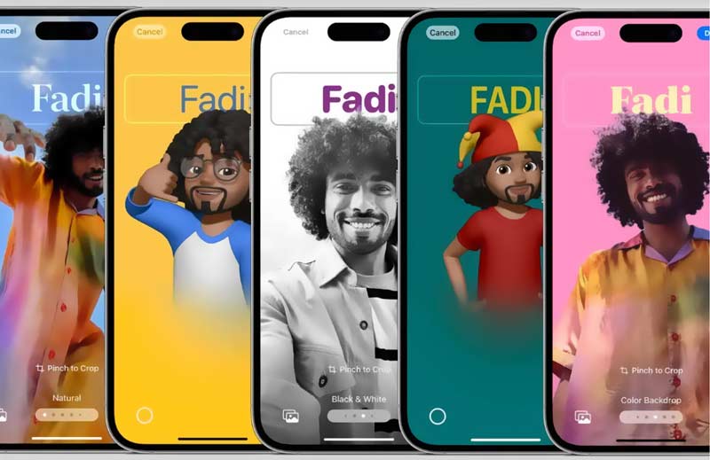 Cartazes de contato do iOS 18/17