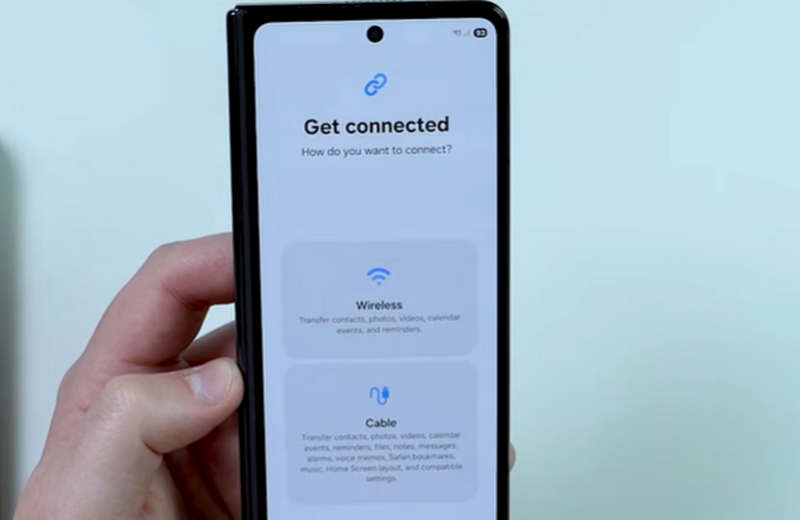 Selecione os métodos de conexão Samsung