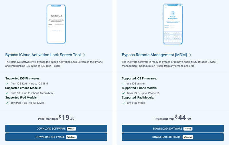 iRemove Tools - Desbloqueio do iCloud