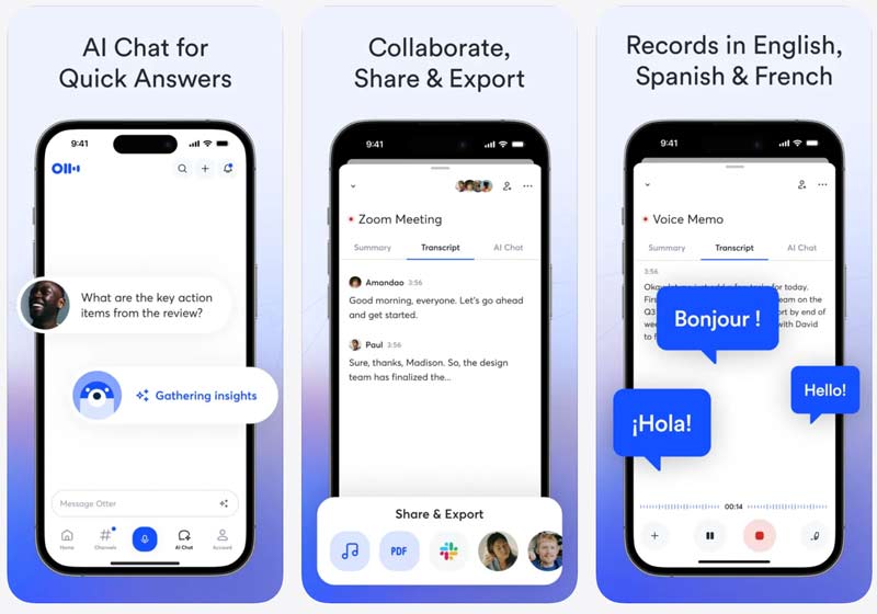 Aplicativo Otter Ai para transcrever notas de voz