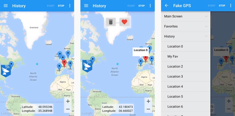 Aplicativo de localização GPS falsa para Android