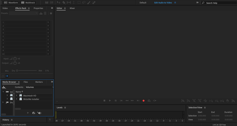 Gravar áudio MP3 no Adobe Audition