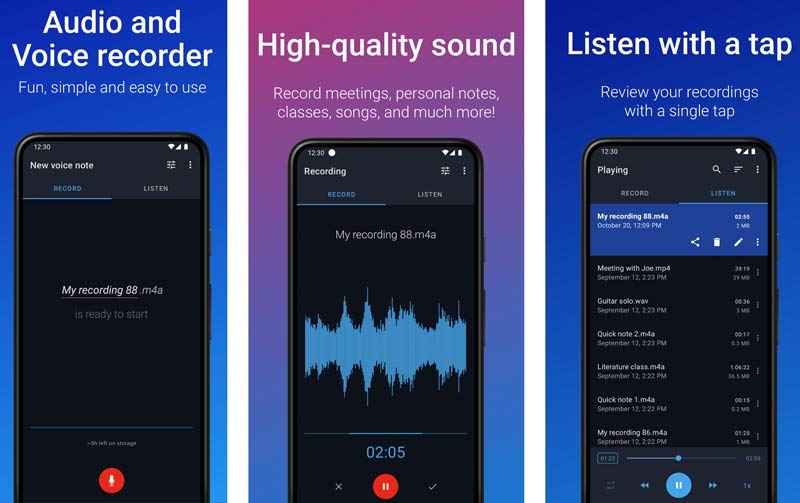 Aplicativo Easy Voice Recorder