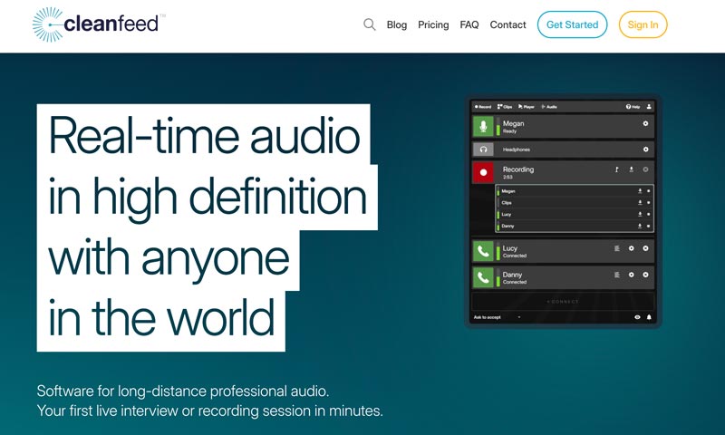 Cleanfeed - Software para gravação de podcasts