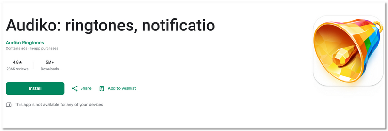 Aplicativo de toque Audiko