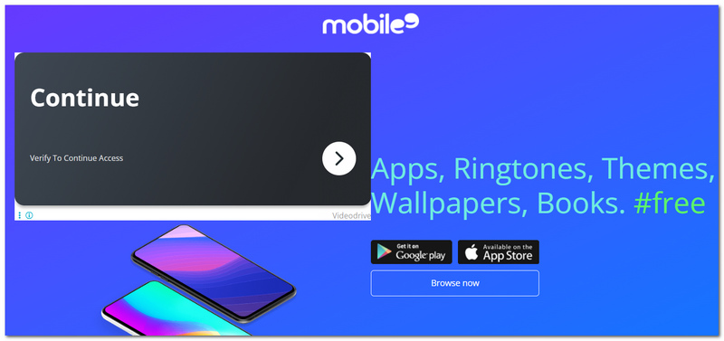 Aplicativo de toque Mobile9