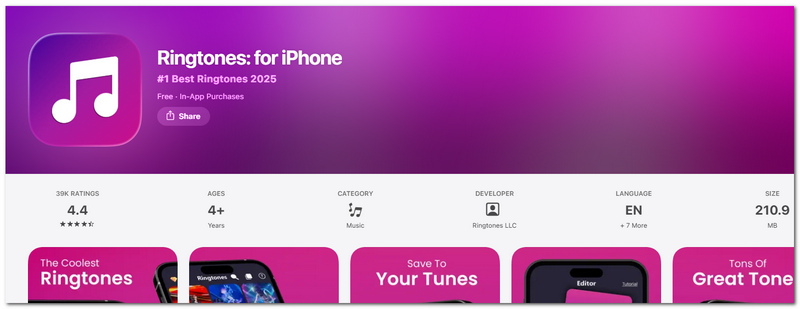 Toques para iPhone - Aplicativo de Toques
