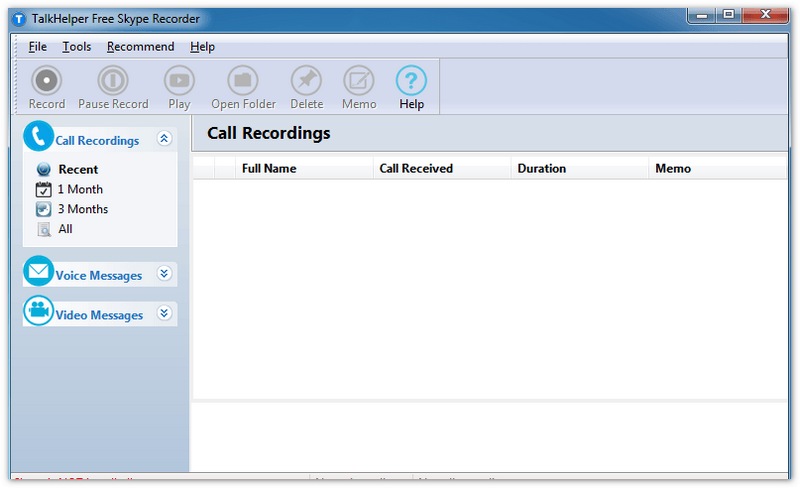 Gravador do Skype Talkhelper