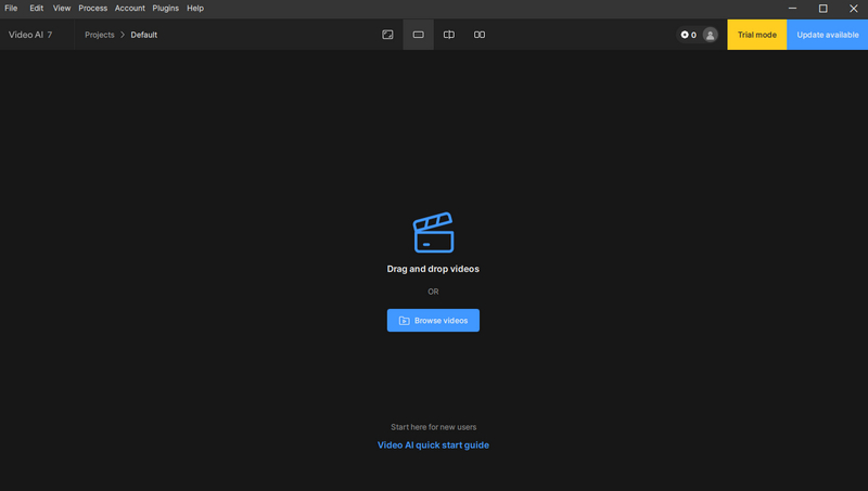 Guia de início rápido do Topaz Video AI