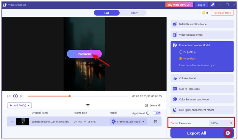 Pré-visualização do vídeo aprimorado