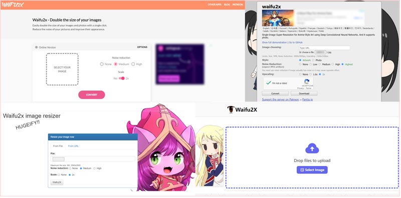 Ferramentas Waifu2x