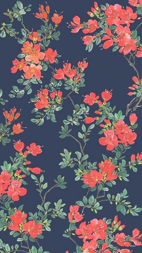papel de parede florido