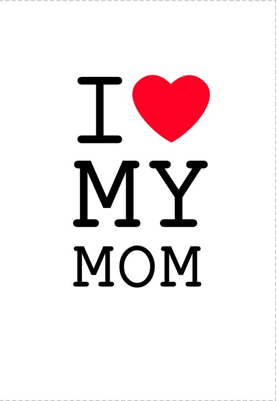 eu amo mamãe