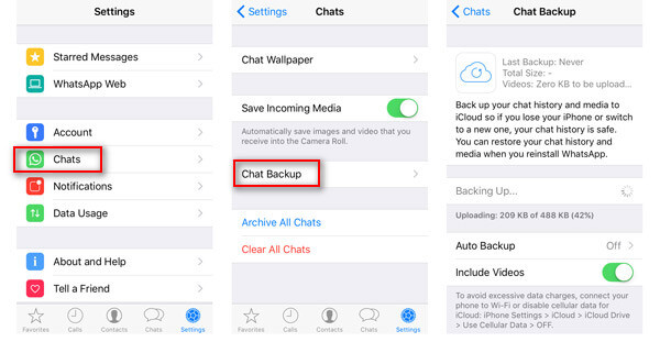 Back up WhatsApp Messages on iPhone