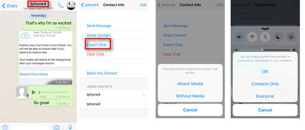 Back up Whatsapp Messages With Airdrop
