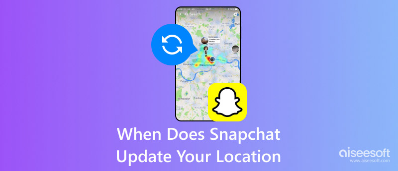 Quando o Snapchat atualiza sua localização
