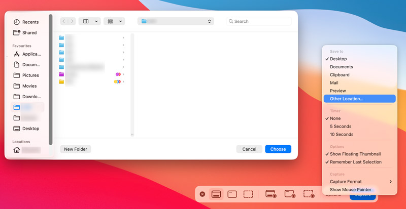 Change Mac Screenshot Save Location Using Screenshot App