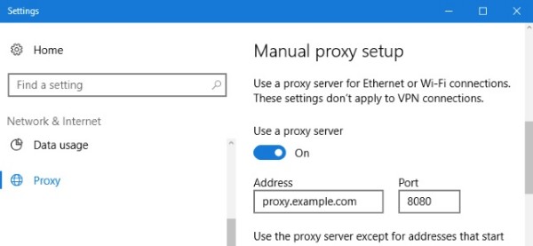 Executar uma configuração manual