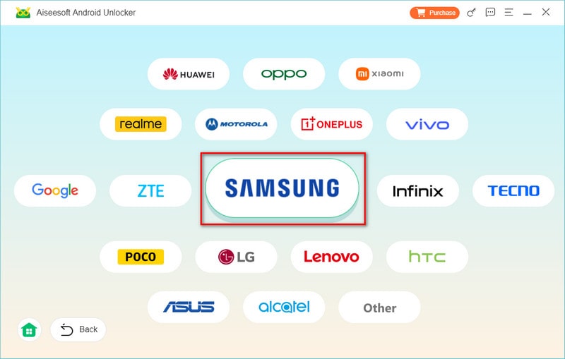 Wootechy Idelock Android Unlocker Escolha a marca
