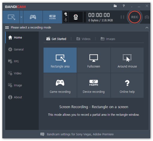 Gravador de Webcam Bandicam